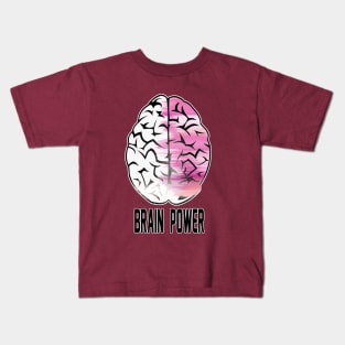 brain is power Kids T-Shirt